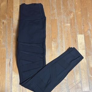 Lululemon Wunder Under Black Mesh Panel Leggings